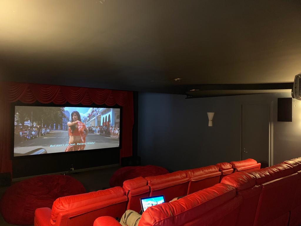 Home theatre and music setup for a customer